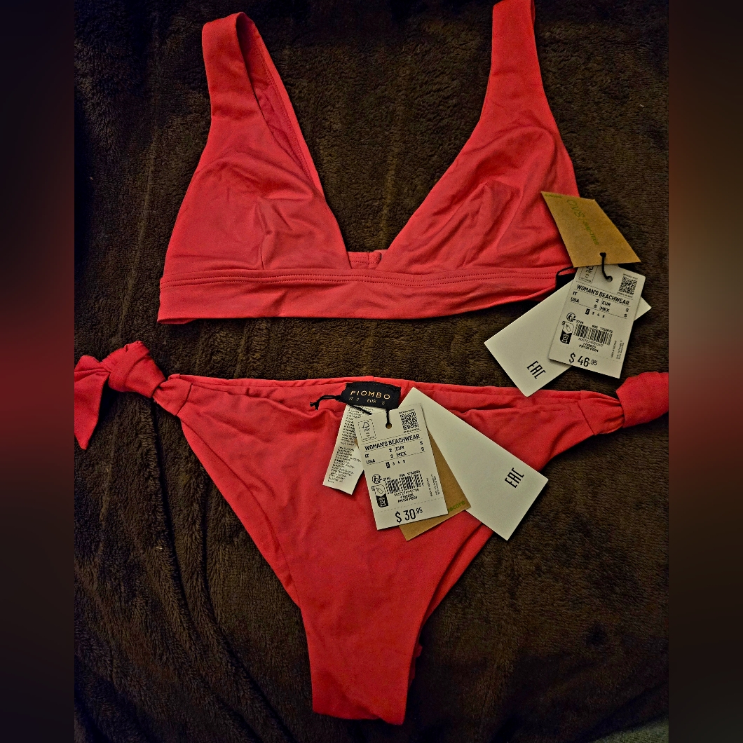 Women's Piambo Pink Bikini Set Size S